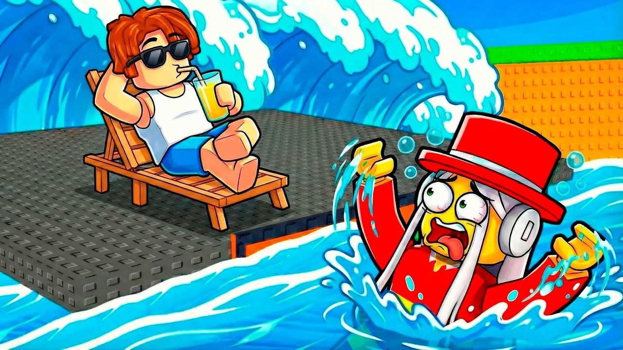 СПАСИСЬ ОТ ГИГАНТСКОГО ЦУНАМИ! 🌊🏃‍♂️😱