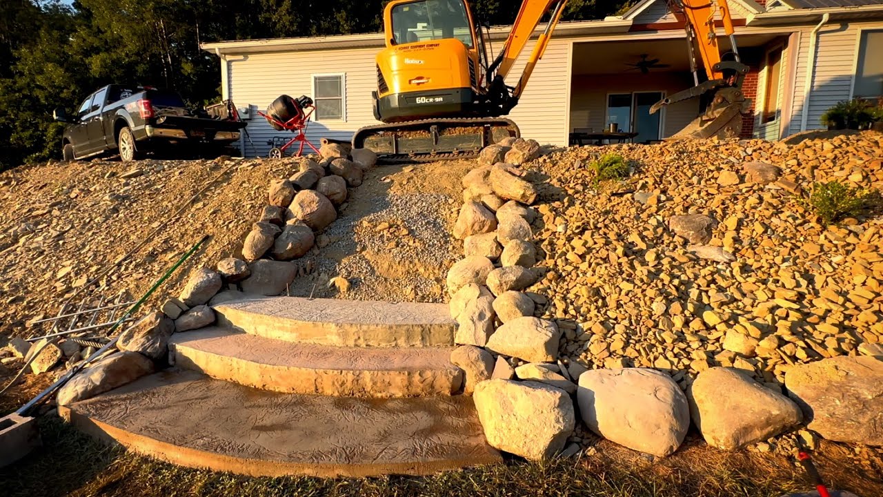 DIY Concrete Stairs