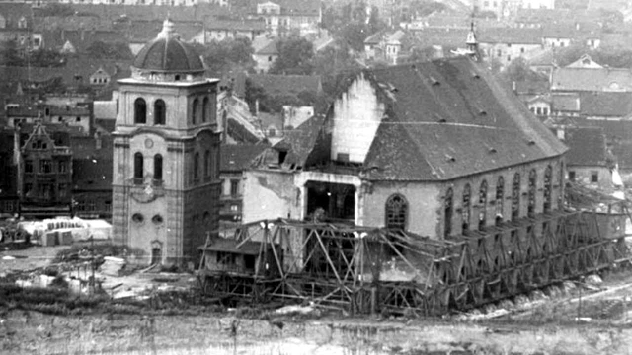 Děkanský kostel Nanebevzetí Panny Marie v Mostě / 2. část - Přesun kostela