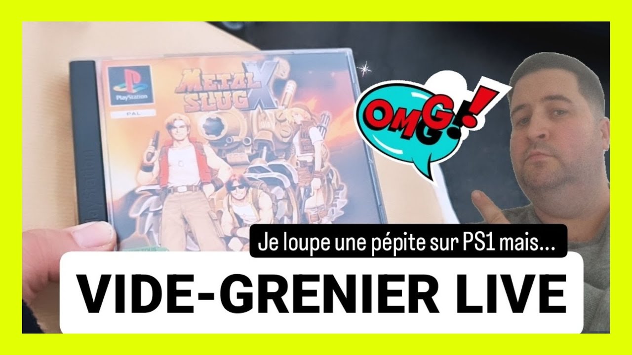 #66 VIDE GRENIER LIVE - UN METAL SLUG PS1 & FIGURINE SAINT SEIYA !! 😱 #omg