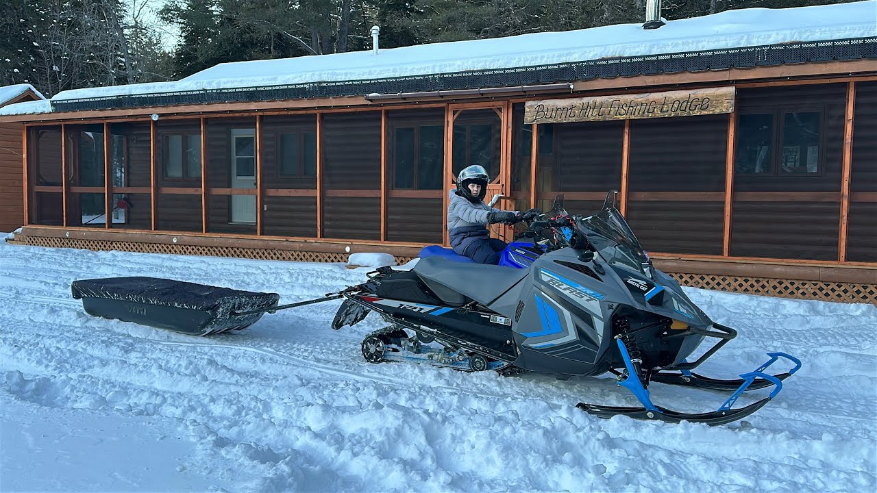 Snowmobile adventure 400cc lightweight single #yamaha #arcticcat #blast4000 #venomsx #burnthillrapid