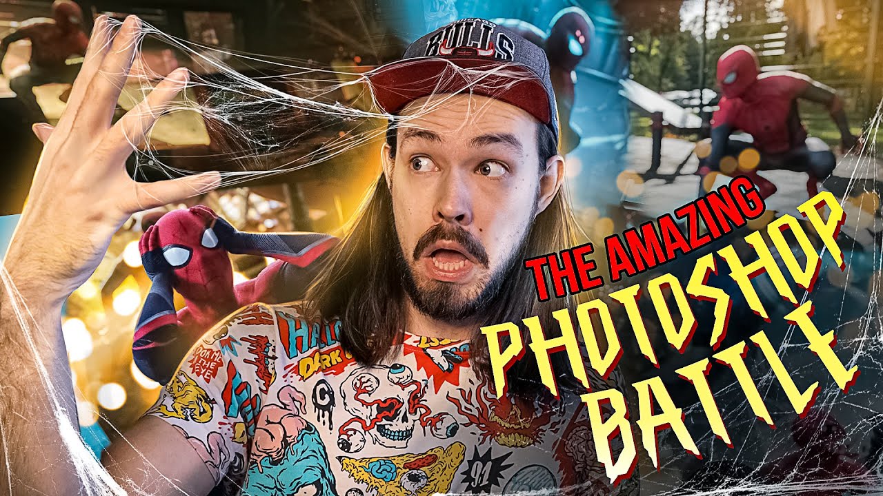 PHOTOSHOP BATTLE VS SPIDER MAN