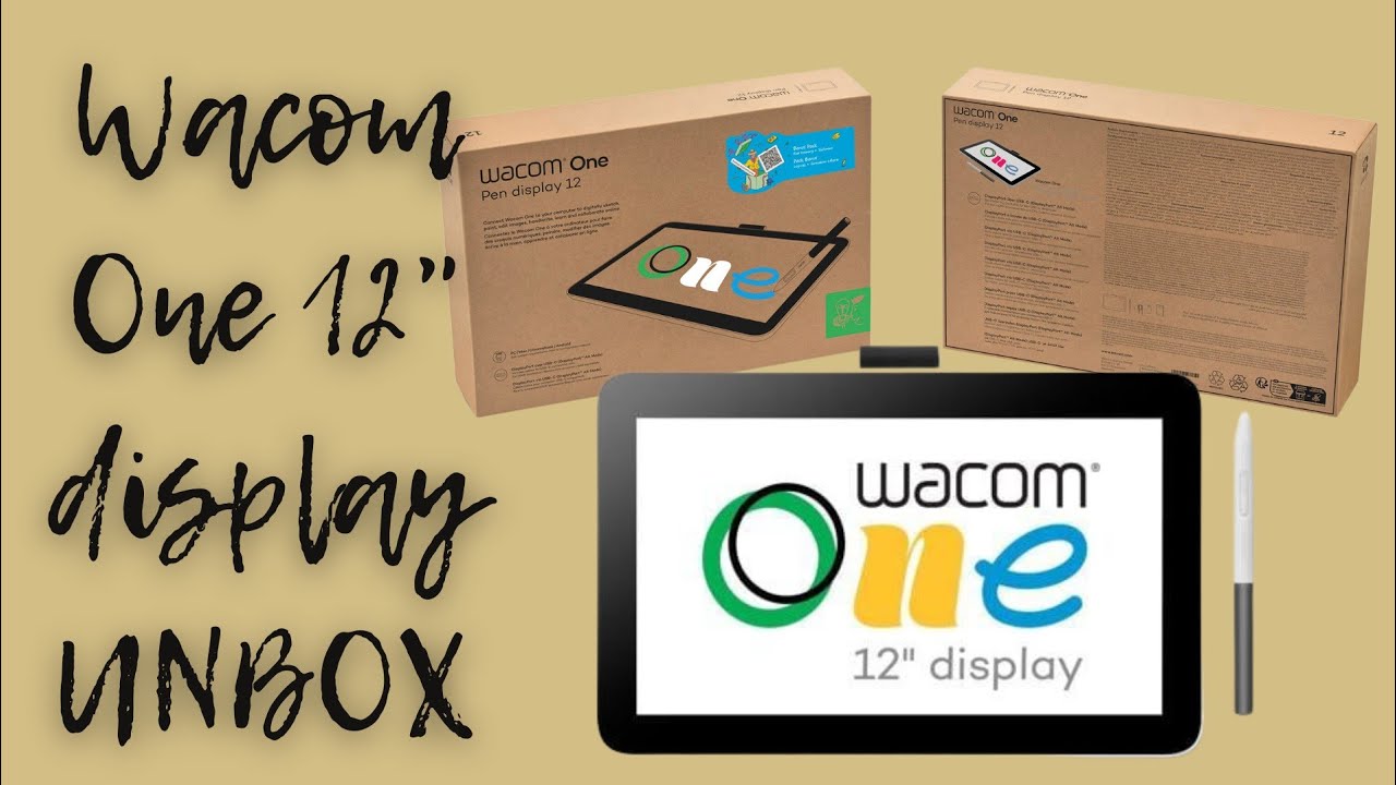 Wacom one pen display 12 drawing tab unboxing
