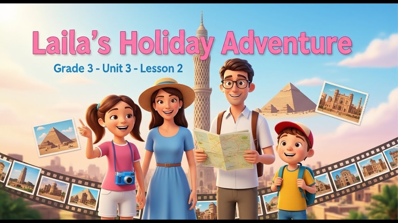 Laila&rsquo;s Holiday Adventure &ndash; الصف الثالث &ndash; الوحدة 3 الدرس 2