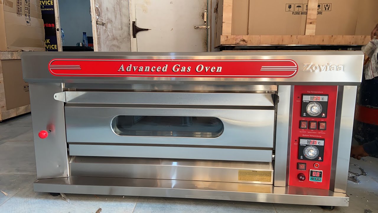 1 Deck  2 Tray gas oven in delhi testing before delivery to cleint