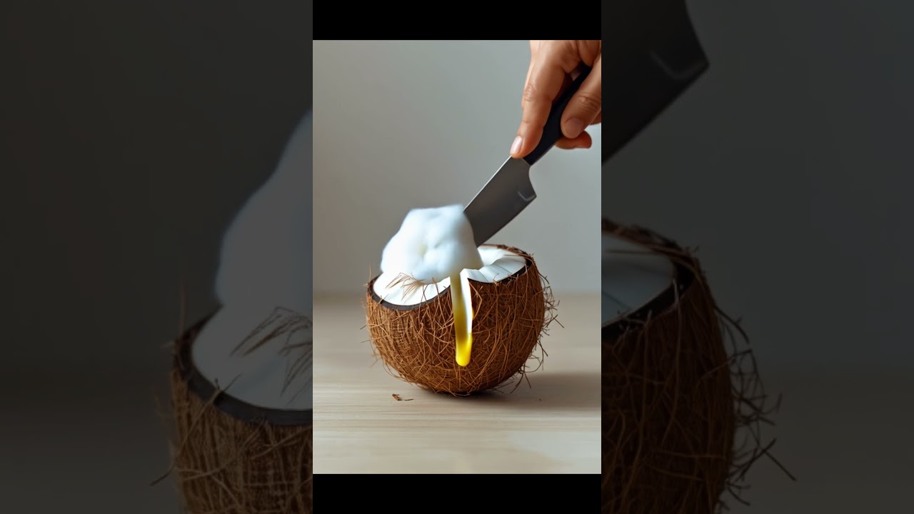 I Cut Open a Coconut… What Came Out Was NOT Water 😳 