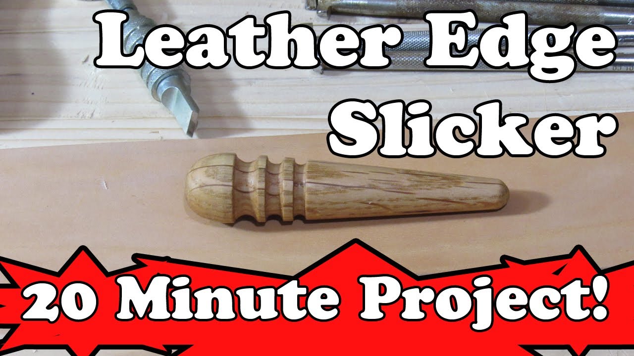 Make an Edge Slicker For Leather Craft - Woodturning