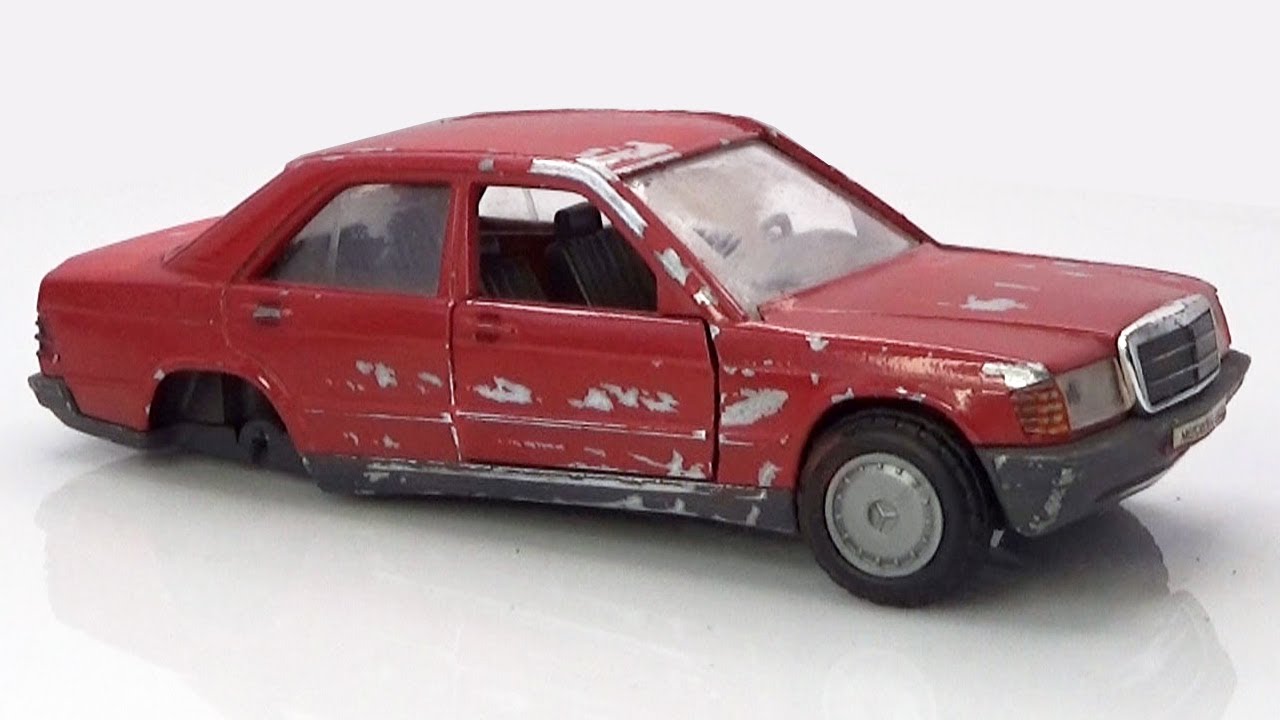Mercedes 190. Полная реставрация литой модели немецкой компании Cursor.
