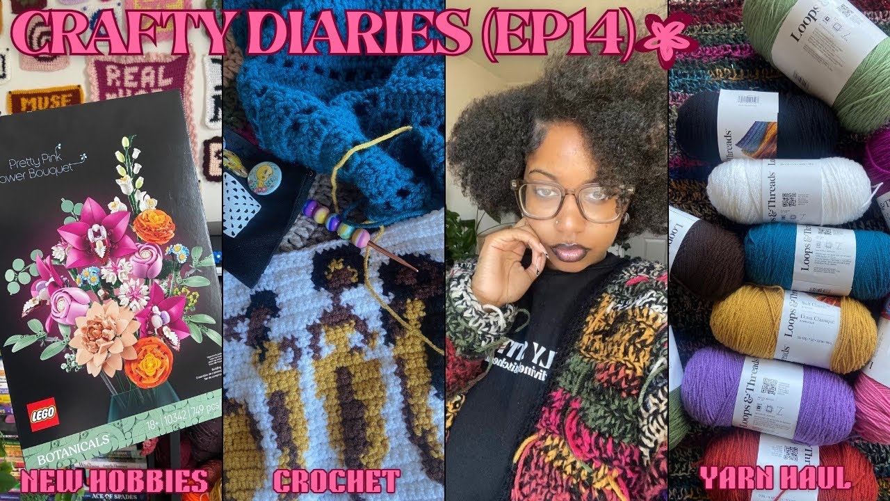 CRAFTY DIARIES(EP14) crocheting, yarn haul & trying new hobbies 