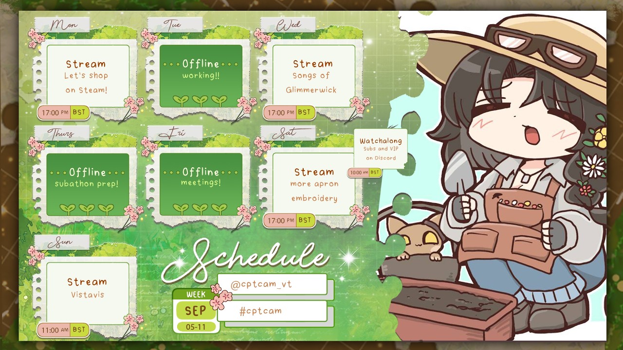 【✈️】 SCHEDULE~ free chat here!