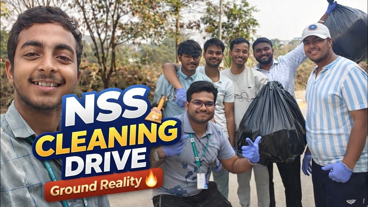 NSS Cleaning Drive | Ground Reality | College Life Daily Vlog #2 🧹🔥