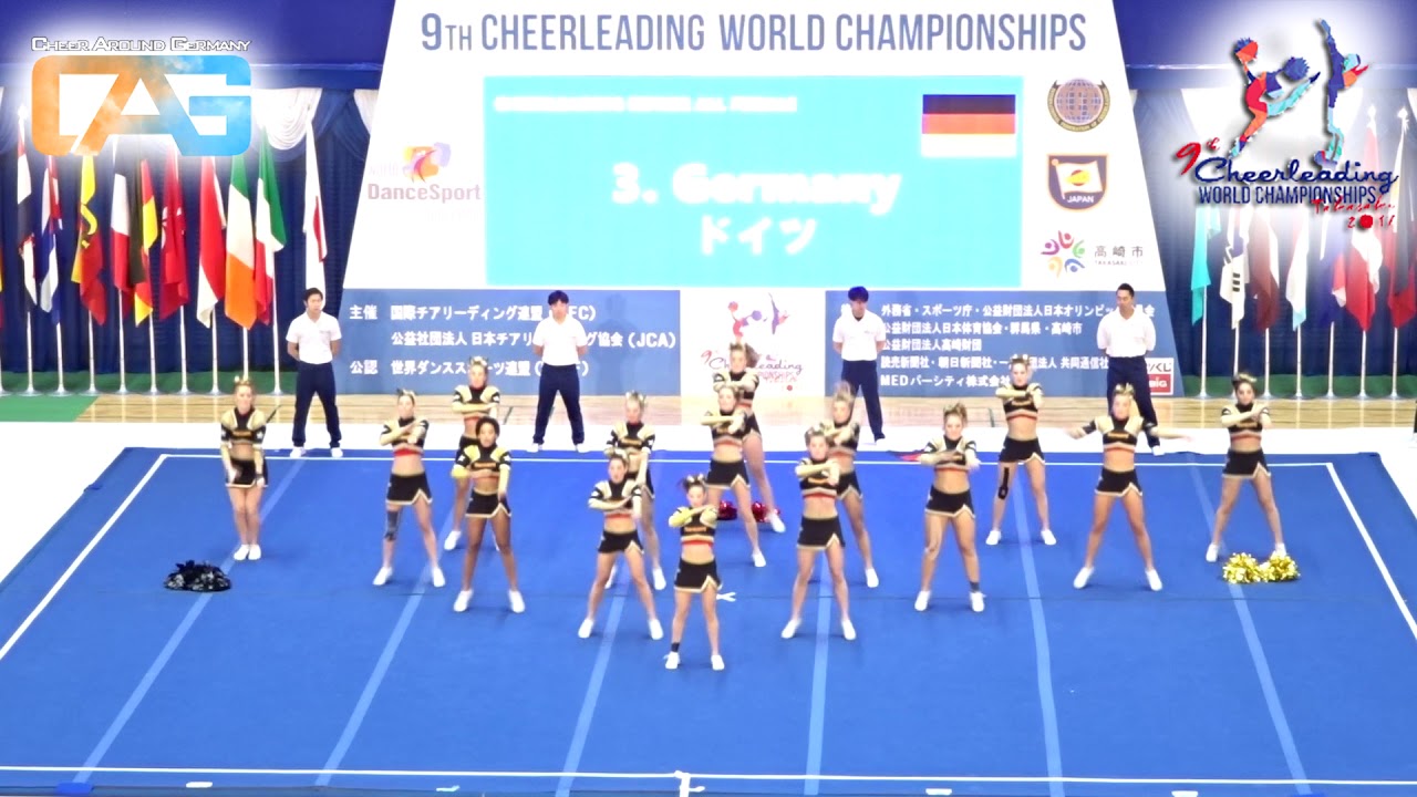 Team Germany All Female Senior at CWC Day 1 Cheerleading World Championships 2017 in Takasaki