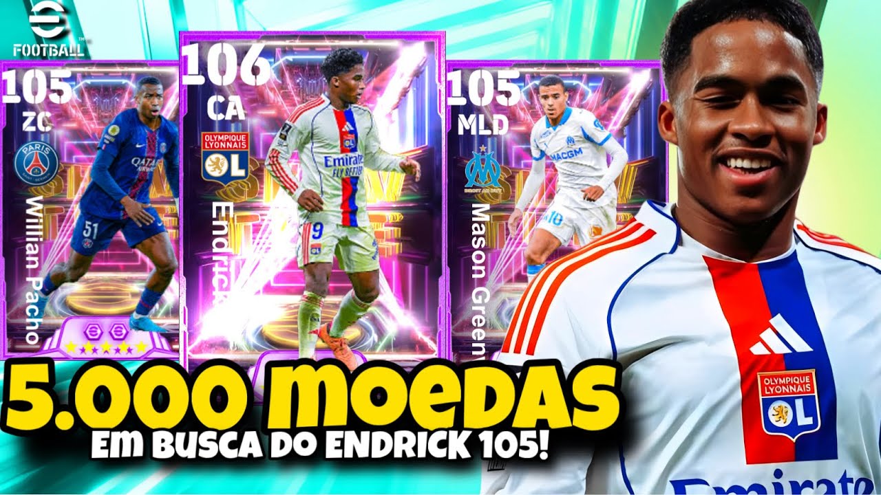 PACKOPEN SURREAL EM BUSCA DO NOVO ENDRICK SHOW TIME No Efootball Mobile