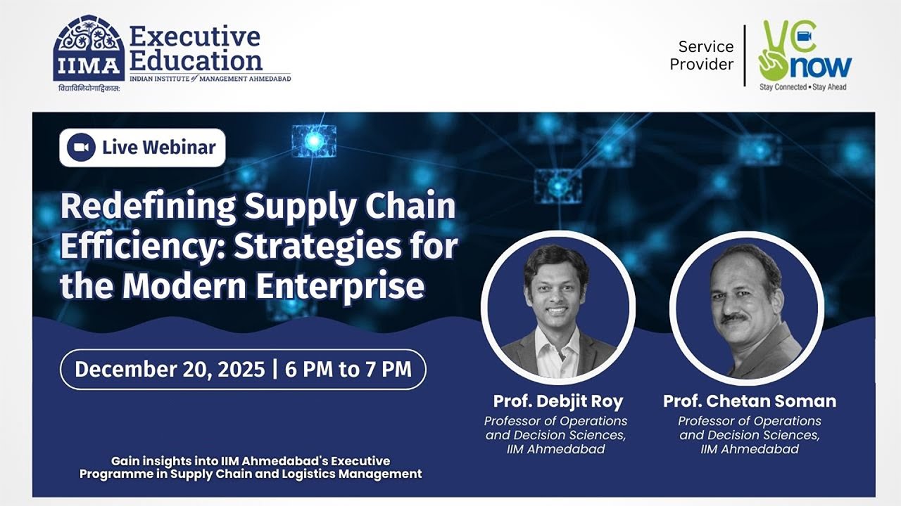 Redefining Global & Local Supply Chains: Insights from IIMA’s Executive Programme in Logistics