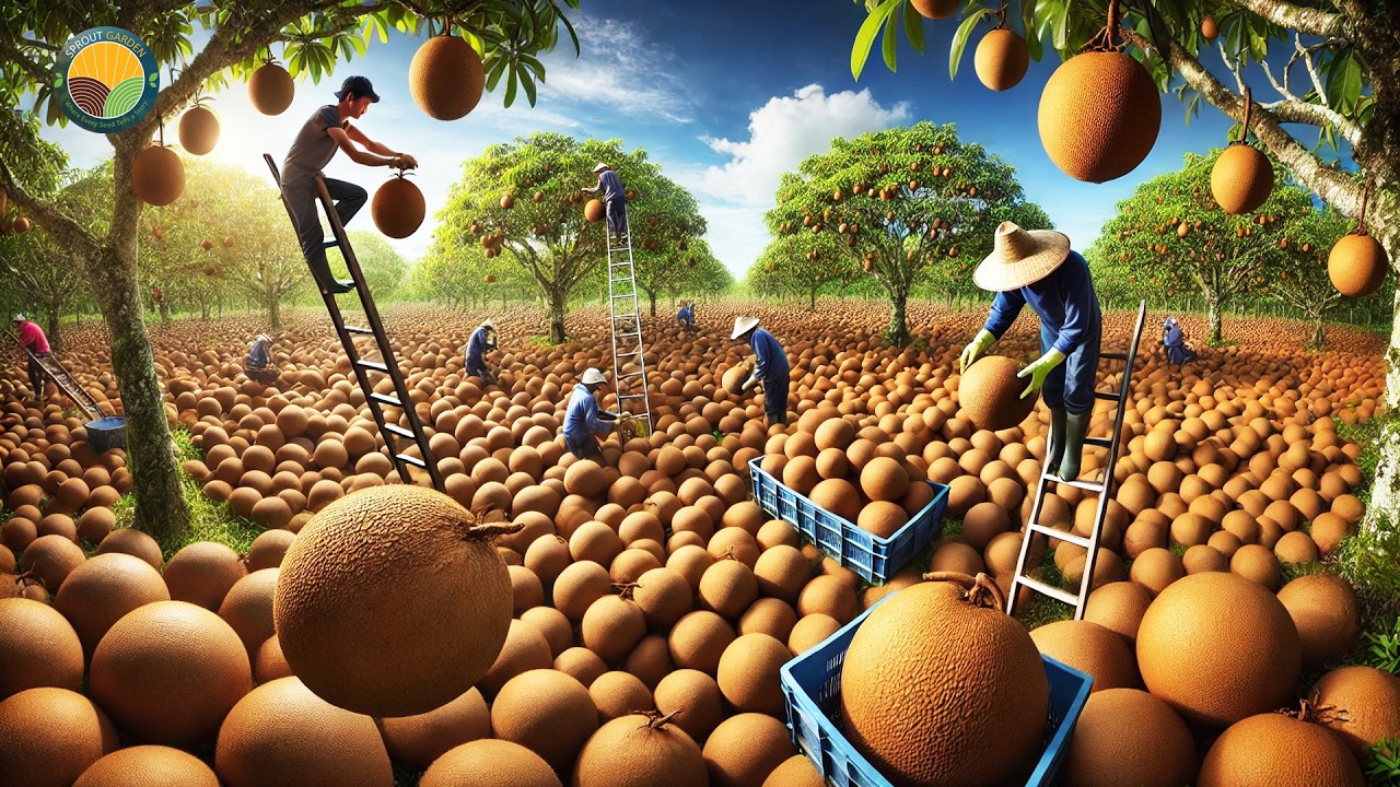 How Farmers Harvest Millions of Sapodilla: Sapodilla Farming | Farming Documentary