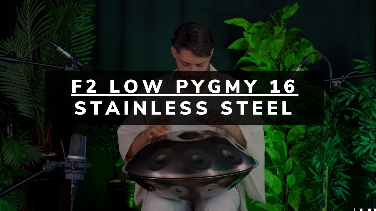 LIDAH® F2 Low Pygmy 16 - Stainless Steel Handpan - Dany Rud