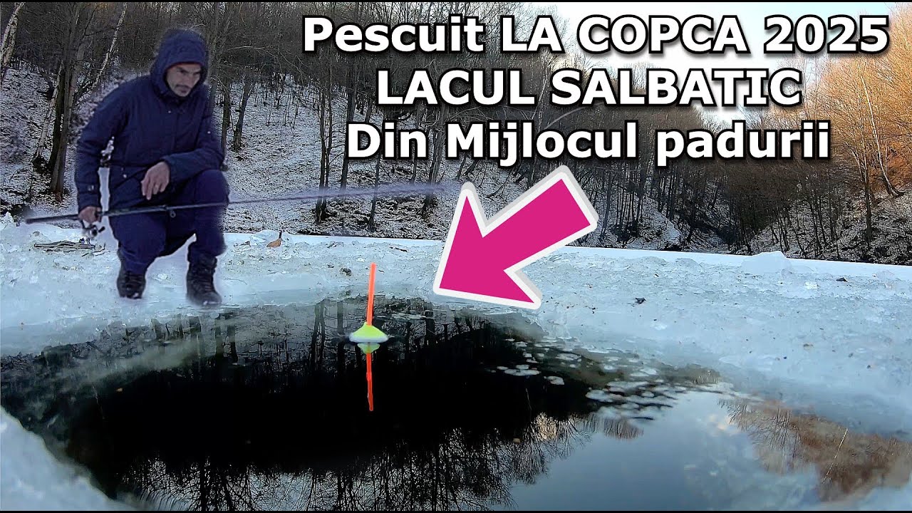 Pescuit LA COPCA 2025 la LACUL SALBATIC din Mijlocul padurii - 14 Ianuarie 2025