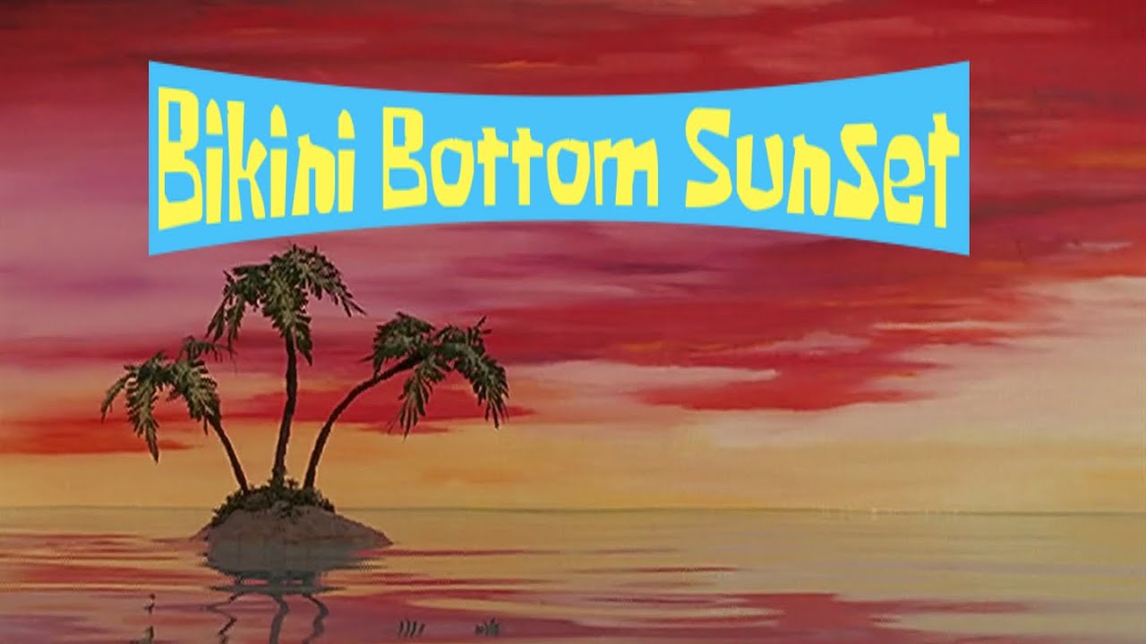 Bikini Bottom Sunset Ambience -  1 Hour (Hawaiian Music and Underwater Sounds)