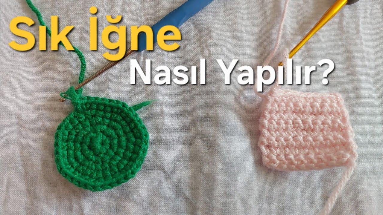 Sık İğne Nasıl Yapılır ? / Howto Single Crochet  #crochetforbaginer