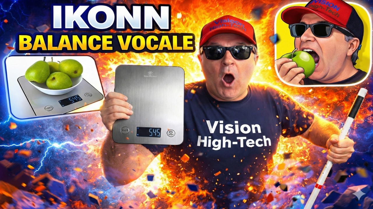 😎Balance de cuisine vocale iPhone IKONN pour personne aveugle — ta cuisine va changer ! 👨‍🦯‍➡️