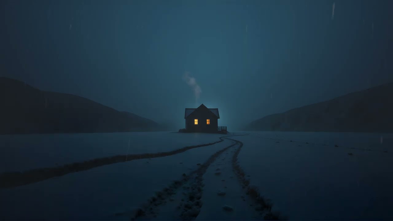 Lonely Cabin in the Mist 🌙 Soft Piano Sleep Music for Relaxation, Meditation & Peace