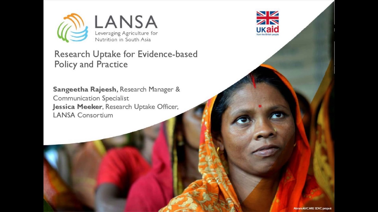 Research Uptake for Evidence-based Policy and Practice