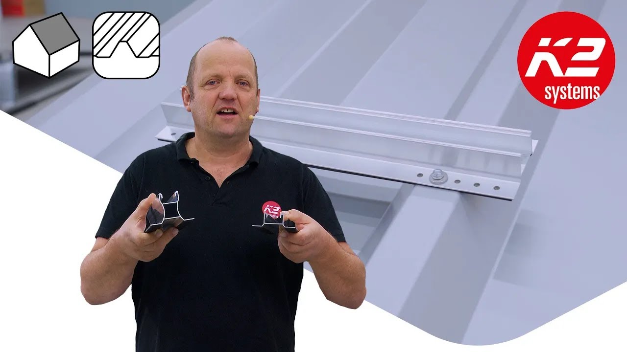 Système de montage MiniRail pour installations photovoltaïques sur tôles trapézoïdales
