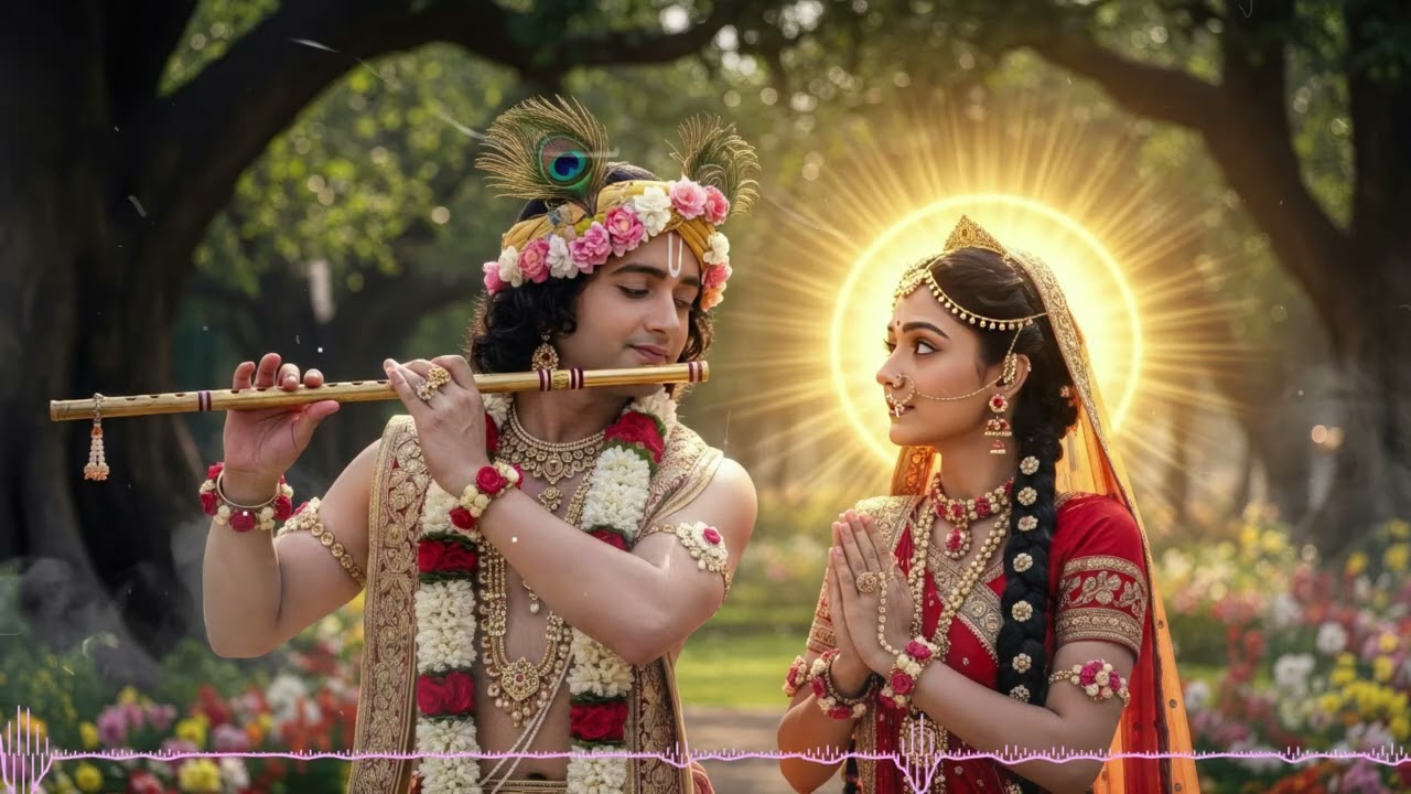 New Year Radha Krishna Bhajan 2026 🌼 | Peaceful Morning Bhajan | Divine Radha Krishna Song
