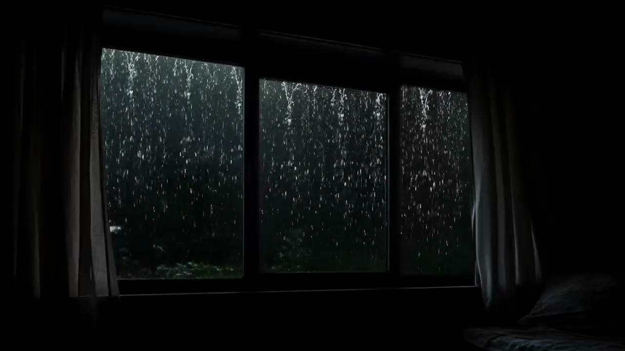 🌧️ Peaceful Window Rain 😴 Fall Asleep Instantly