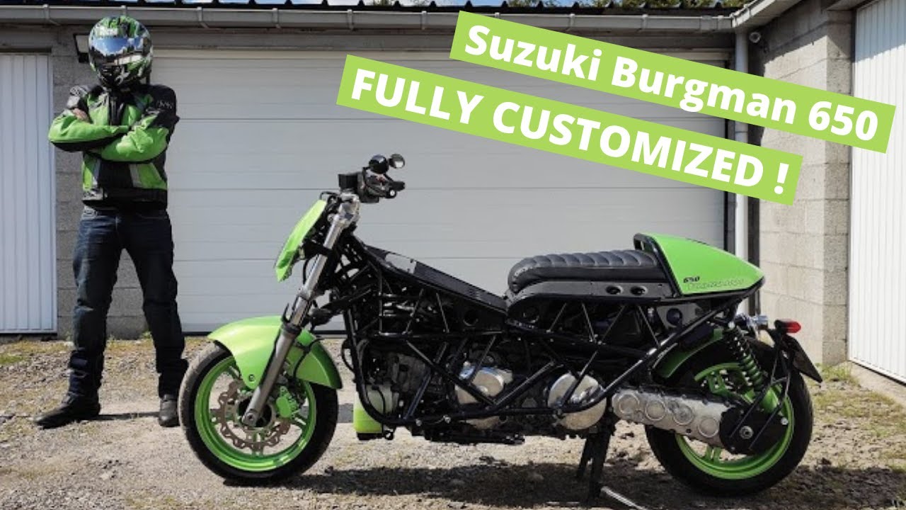 Epic transformation of my Suzuki Burgman 650 scooter
