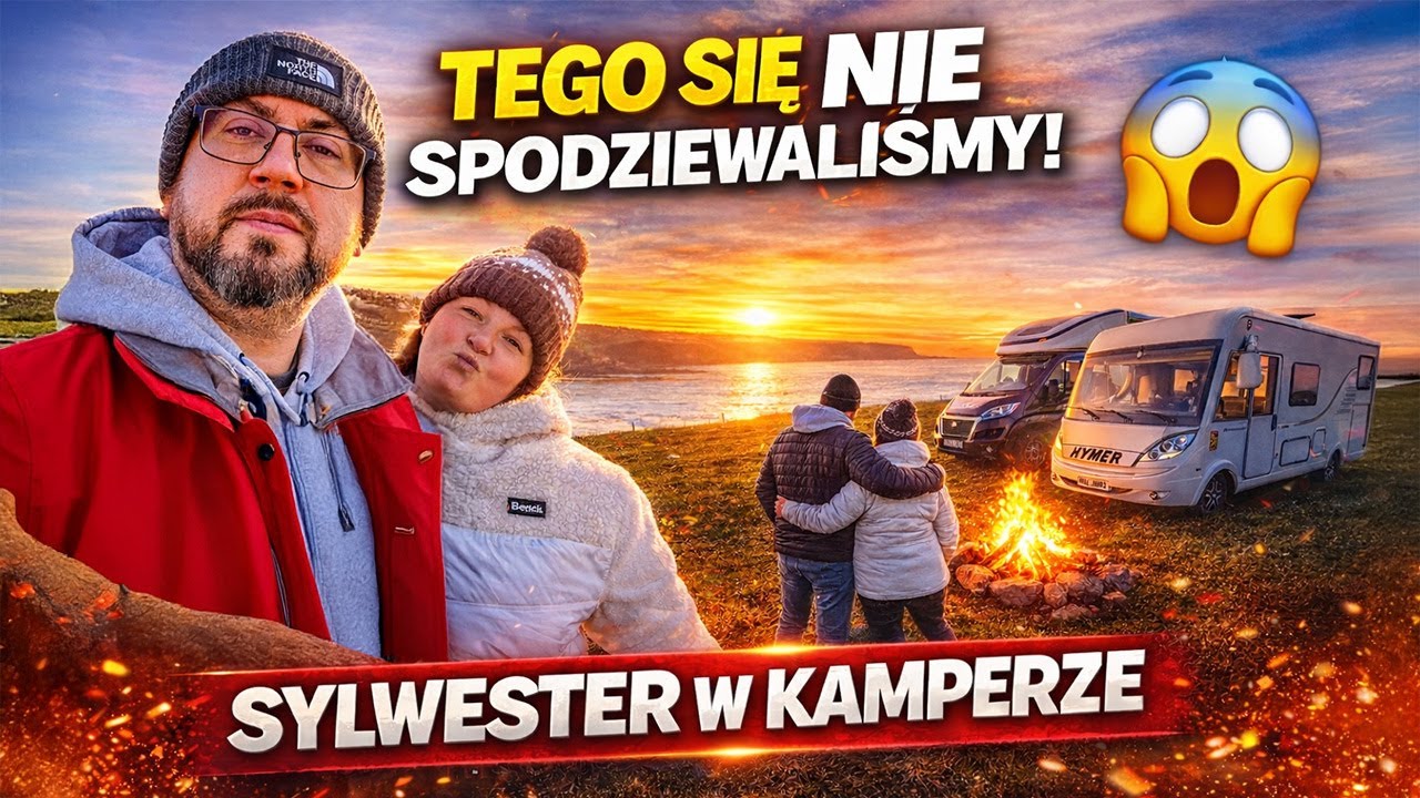 TAKIEJ MIEJSCÓWKI SIĘ NIE SPODZIEWALIŚMY! Sylwester w Kamperze w Kornwalii 🇬🇧 | Vanlife UK #6