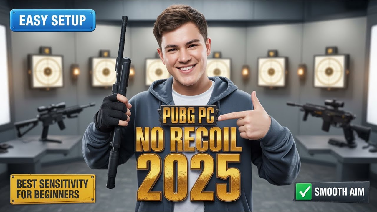 PUBG PC: Best No Recoil Sensitivity Settings (Easy Setup for New Players 2025)