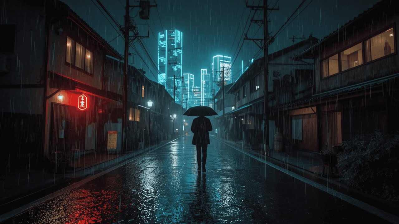 Midnight Study Lo-Fi | Rainy Night Mix