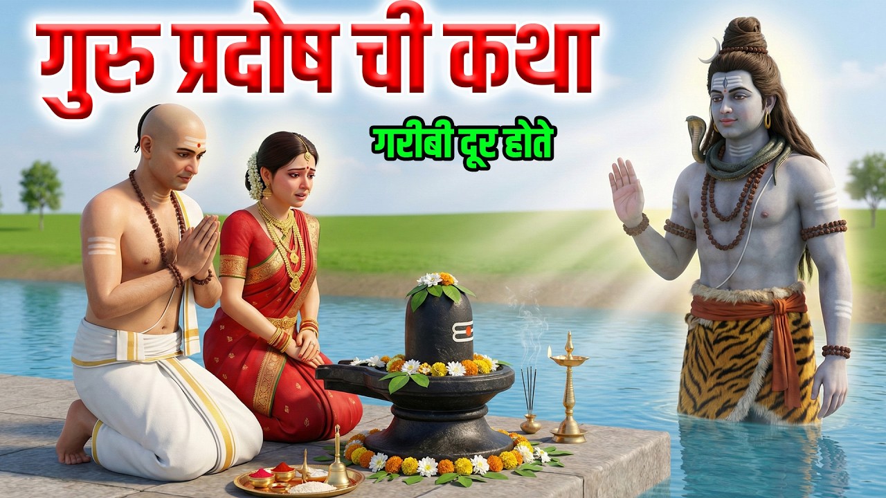 Guru Pradosh गुरु प्रदोष ची कथा ऐकल्याने गरीबी दूर होते | Pradosh 1 January 2026