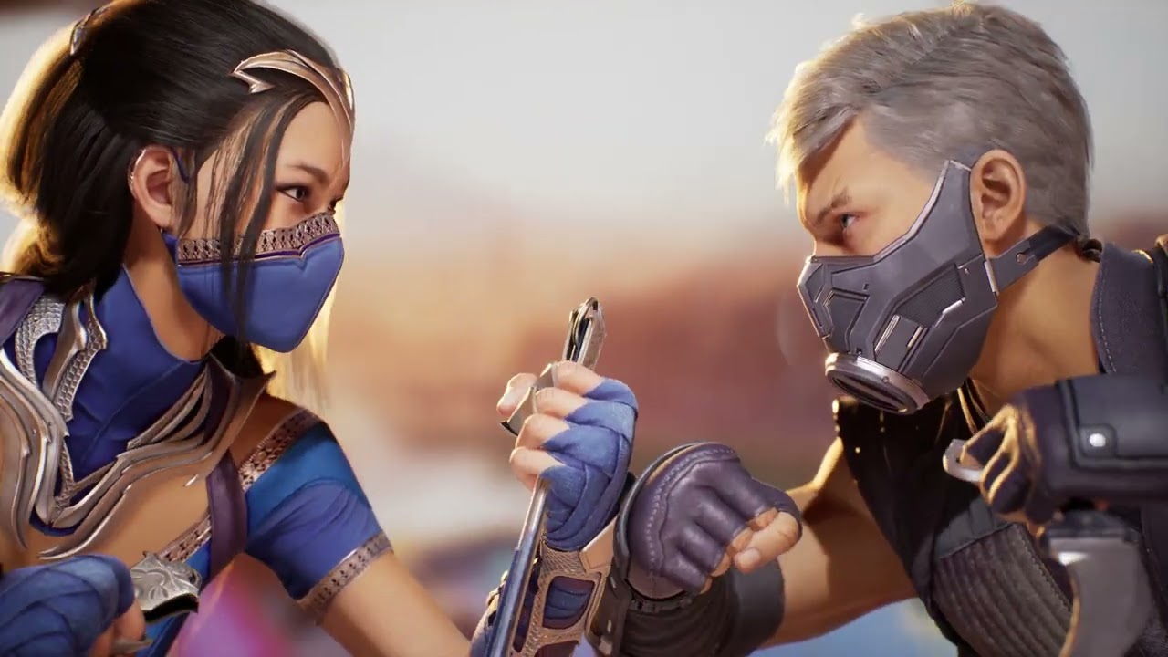 Kitana needs Smoke to train Mileena (All Intro Dialogues Kitana vs Smoke) - Mortal Kombat 1