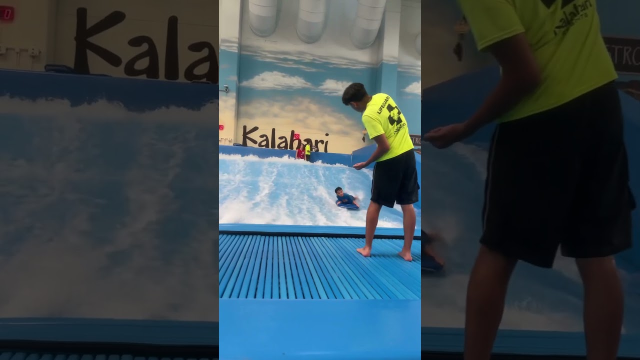 Bodyboarding at Kalahari #bodyboarding #surfing #kalahari #resort #summer #Vacation #fun