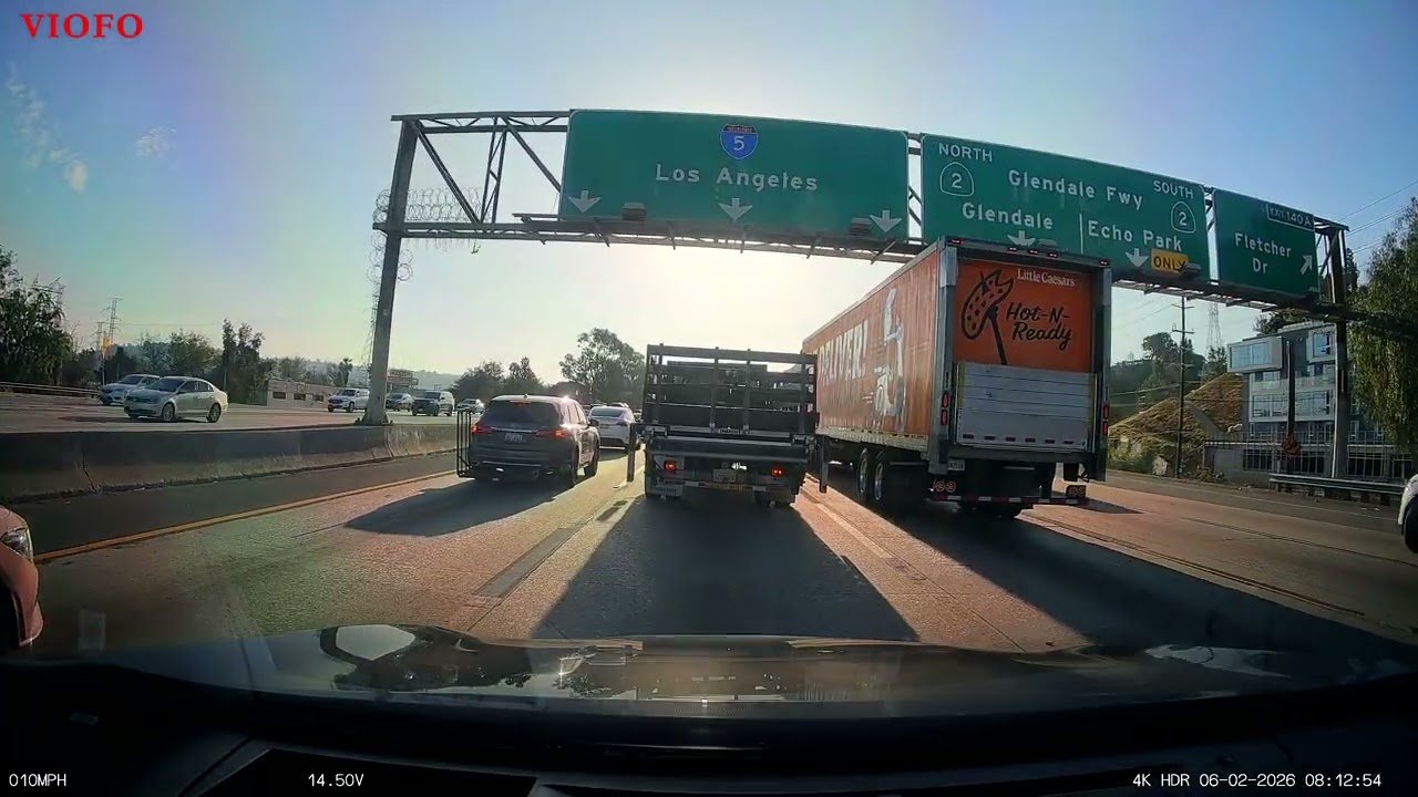 Lái Xe Trên Cao Tốc Ở Mỹ Tiểu Bang California Buổi Chiều I-5S | I-10E 02-06-2026 Viofo