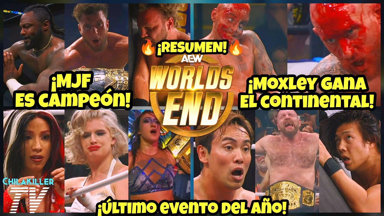 ¡MJF ES CAMPEON! | AEW Worlds End 2025 | RESUMEN Y RESULTADOS