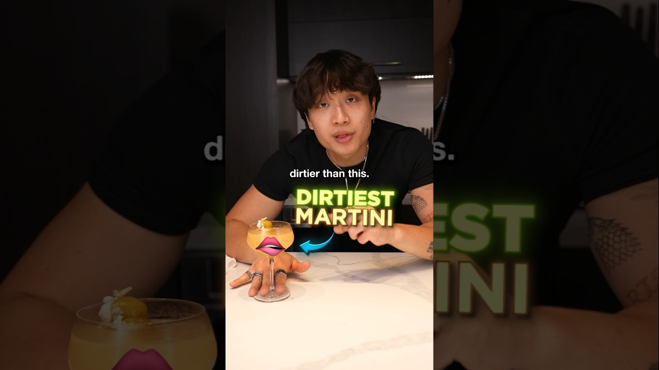 The Dirtiest Martini Recipe #martini #cocktails #bartender #bartending #barchemistry