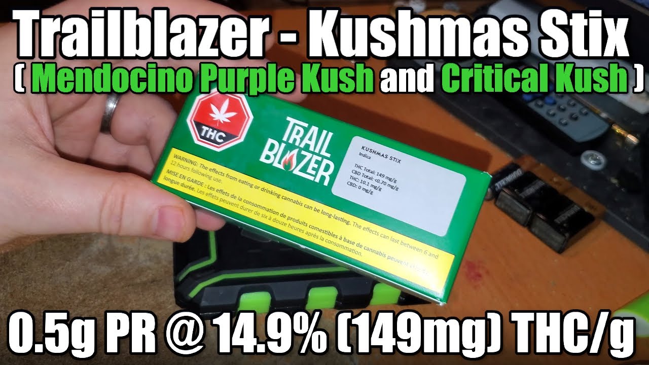 Trailerblazer - Kushmas Stix - Unboxing Review - 0.5g PR @ 14.9% (149mg) THC/g (+Extreme Closeups)