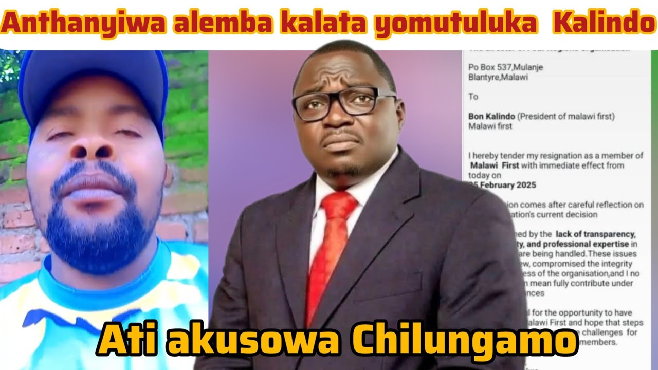 Mtanyiwa walemba kalata kwa Born Kalindo ati basi kulibwino tisiyanee Zinthu sukuziyendetsa bwino...