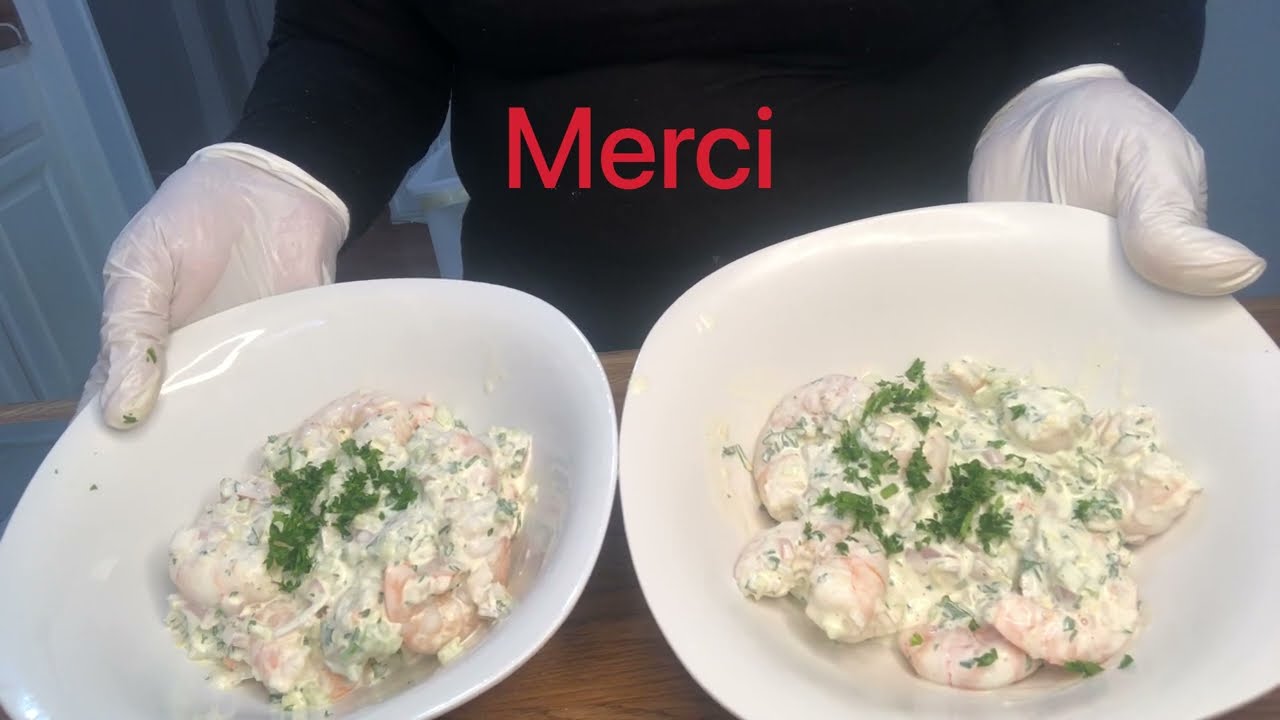 Comment faire une salade de crevettes crémeuse