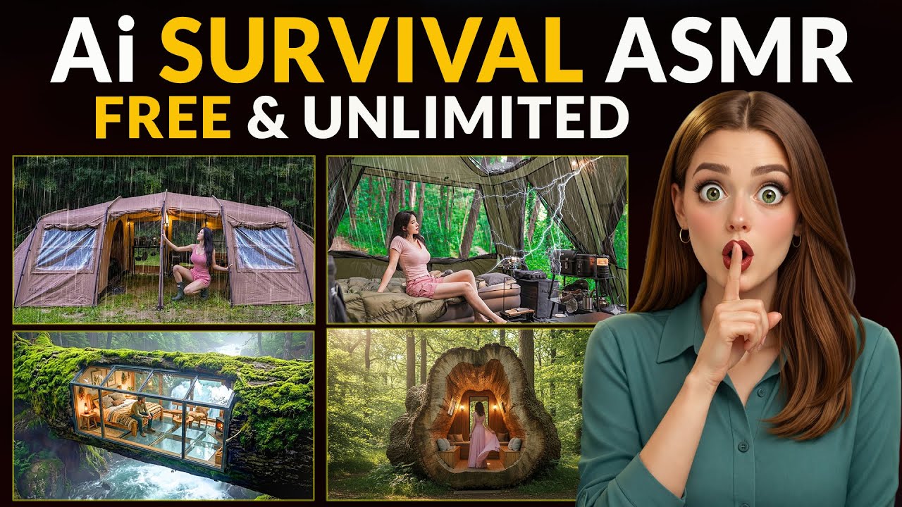 How I Created Viral AI Forest Survival ASMR Videos | FREE & UNLIMITED (2026)