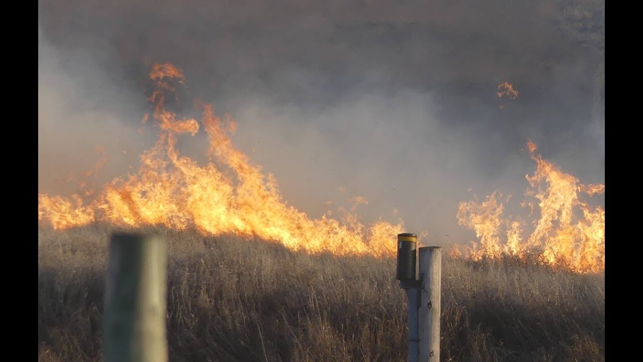 Sweeping grass fire chars Lumsden Valley
