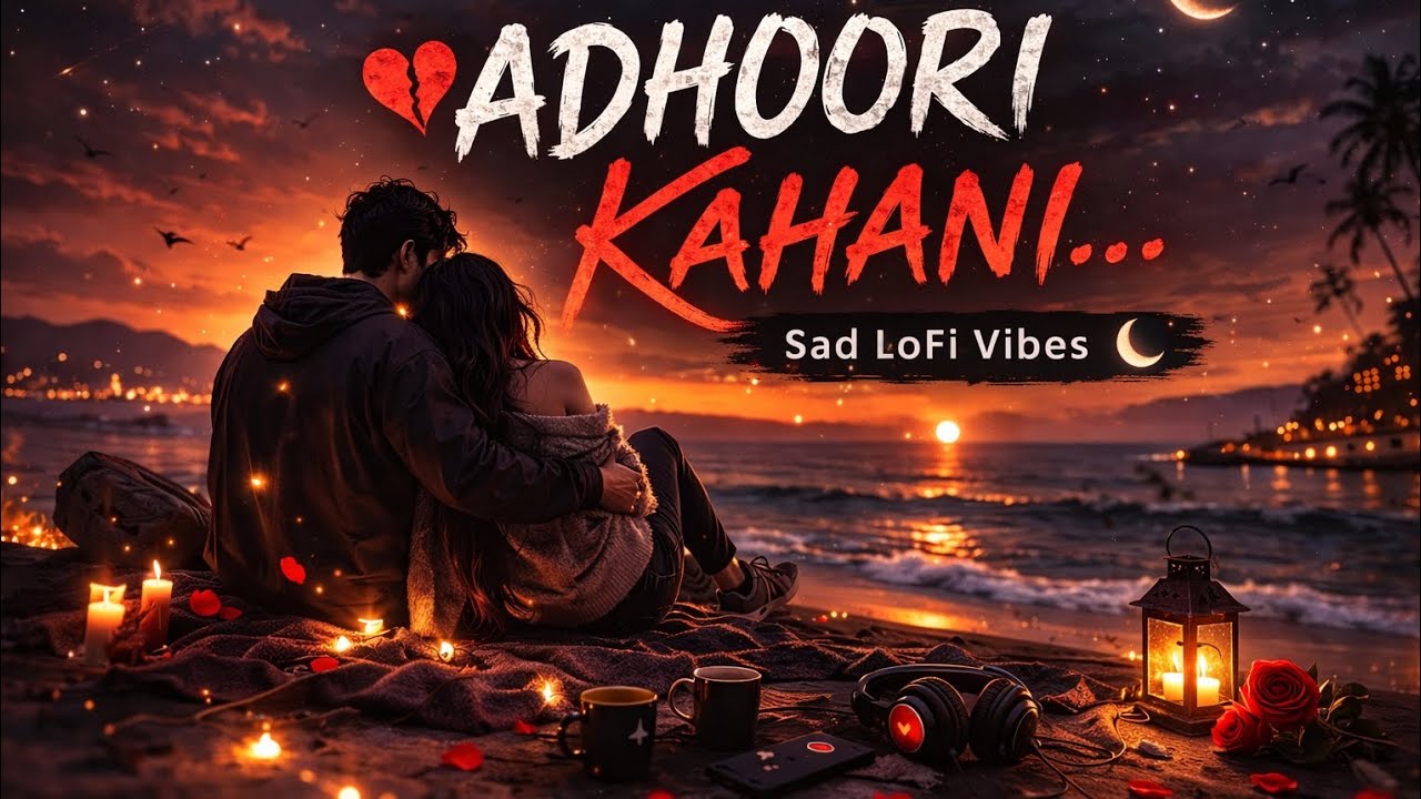 Adhoori Kahani 💔 — Slowed + Reverb | Emotional Romantic LoFi | Sad Love Vibes 🌙