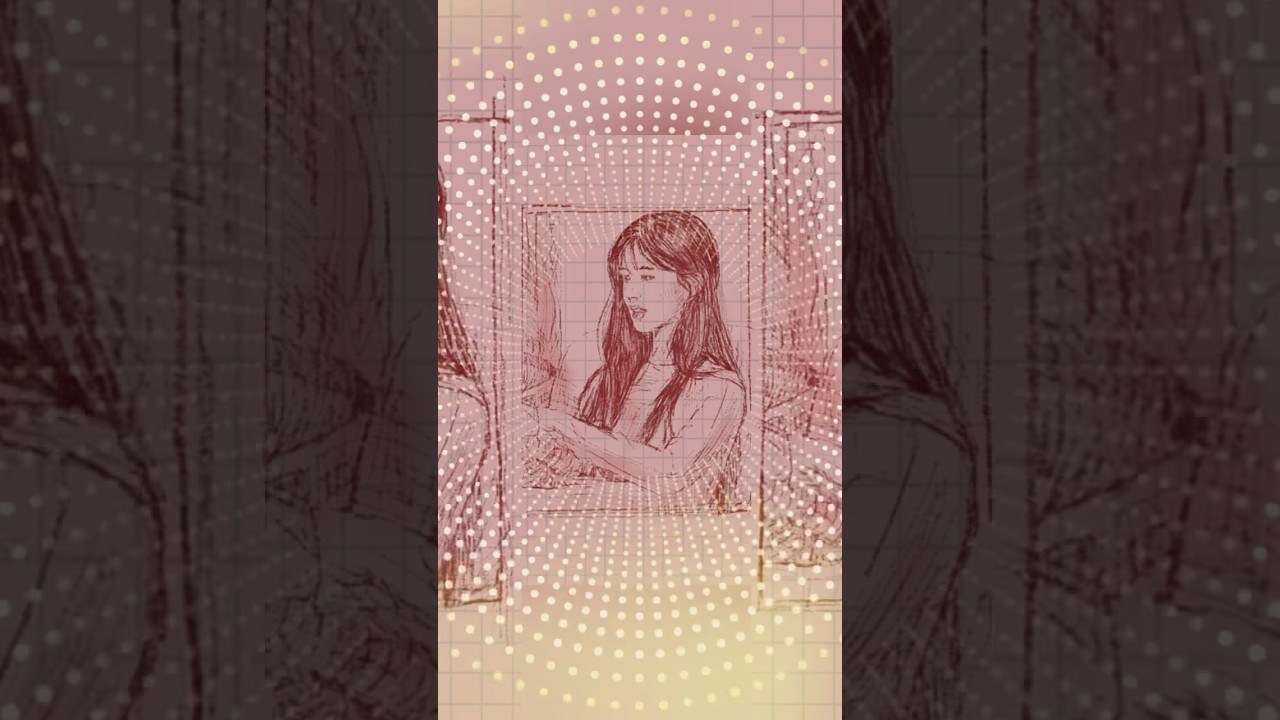 Slides Effect on my draw Beautiful Asian Girl at CapCut iOS