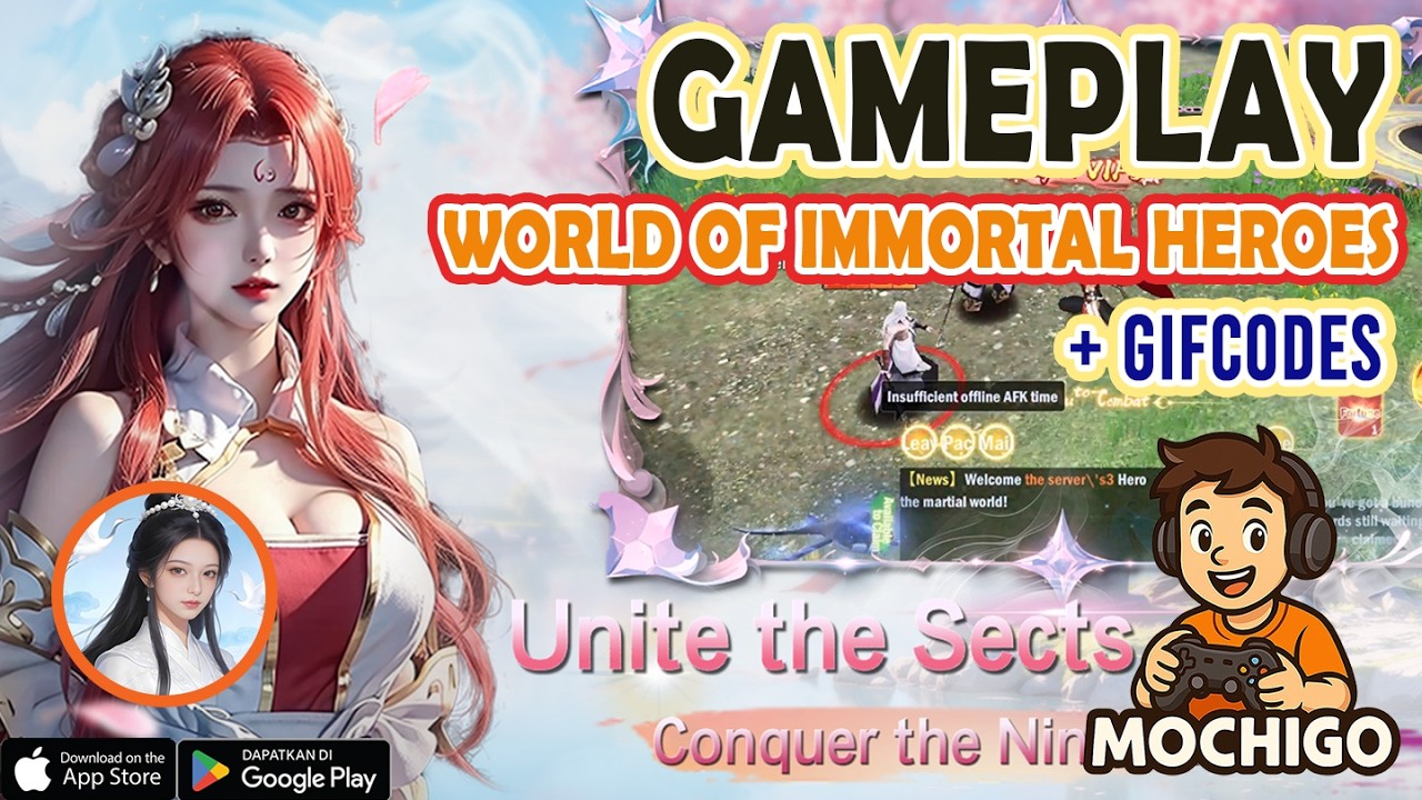 World of Immortal Heroes Gameplay | 🎁 4 Giftcodes & How to Redeem Codes - Android / IOS