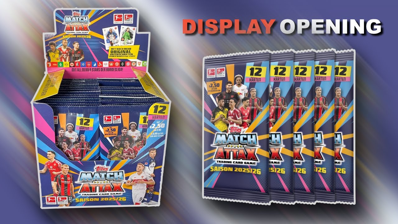 NUMMERIERTE KARTE GEZOGEN! 🔥 DISPLAY Opening | Topps Match Attax BUNDESLIGA 2025/26