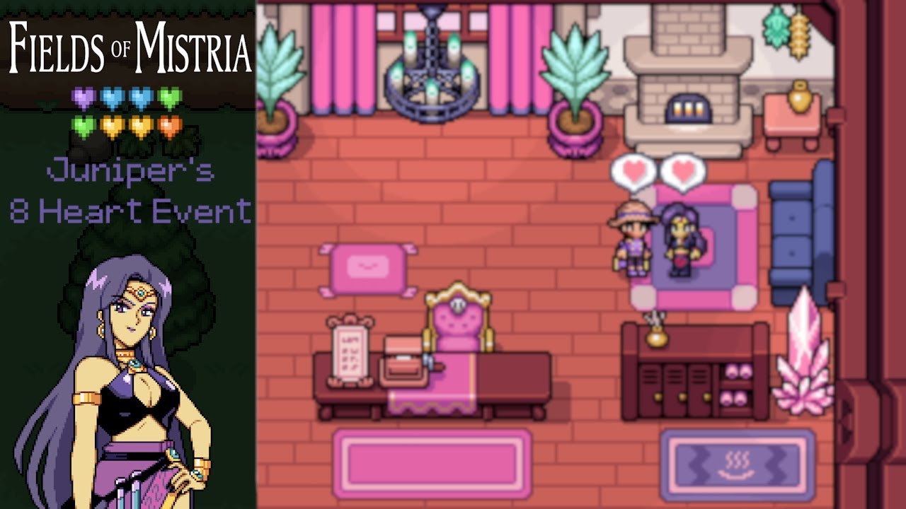 Fields of Mistria: Juniper's 8 Heart Event (Dating Route)