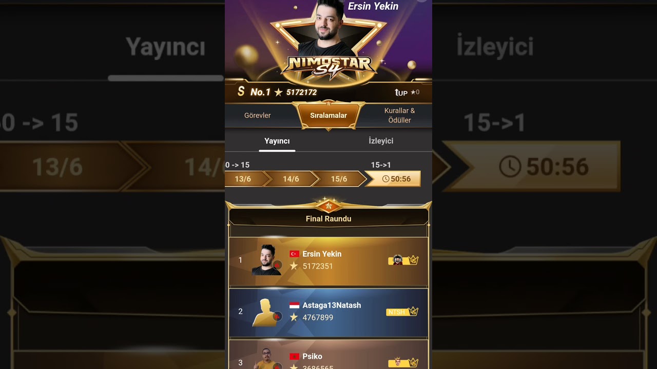 ERSİN YEKİN NİMO TV  SÜPER STAR FİNALİ YAYININ EN GÜZEL SAHNELERİ